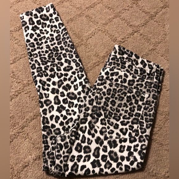 Good American - Good Waist Crop - Leopard, Size 27 - Picture 1 of 6